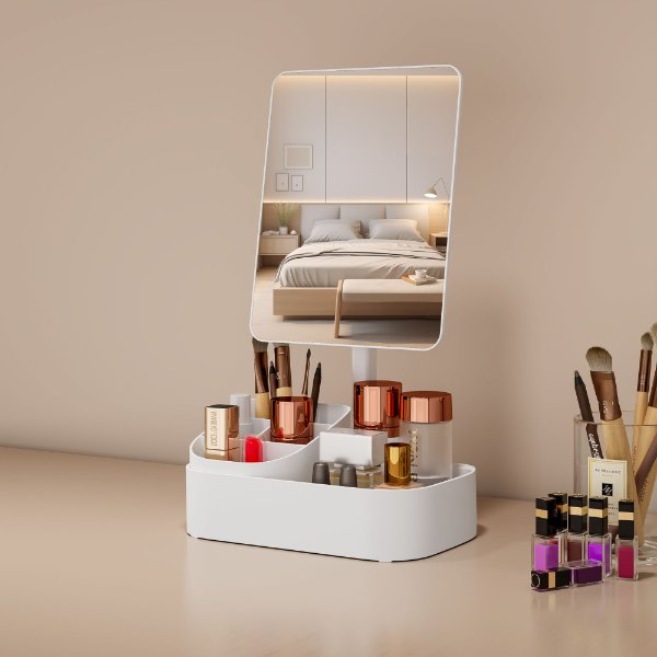 SM464 Makeup Vanity Mirror With Storage Box