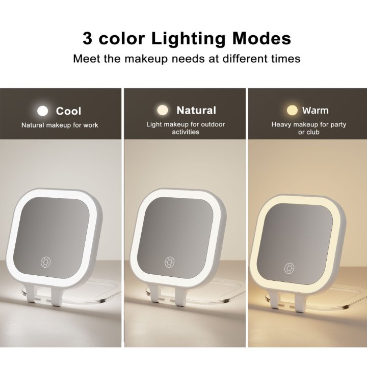 Makeup Mirrors with LED Light: Illuminate Your Beauty Routine Anytime, Anywhere