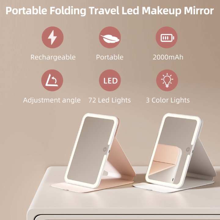 The Best Travel Mirror With Lights: Why You Need a Portable Lighted Mirror for Your Trips