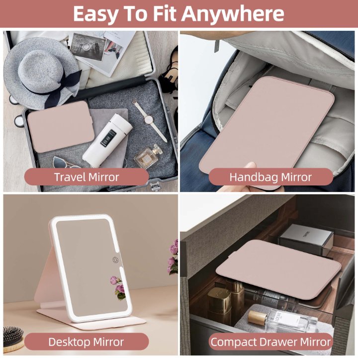 Folding Makeup Mirrors With Lights: The Ultimate Solution for Perfect Grooming While Traveling