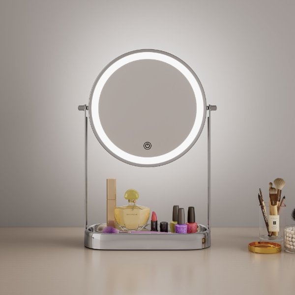 RM413 Desktop Led Vanity Mirror With Base