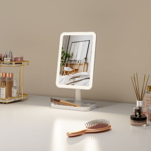 SM465-SL Portable Tabletop Vanity Mirror with Lights