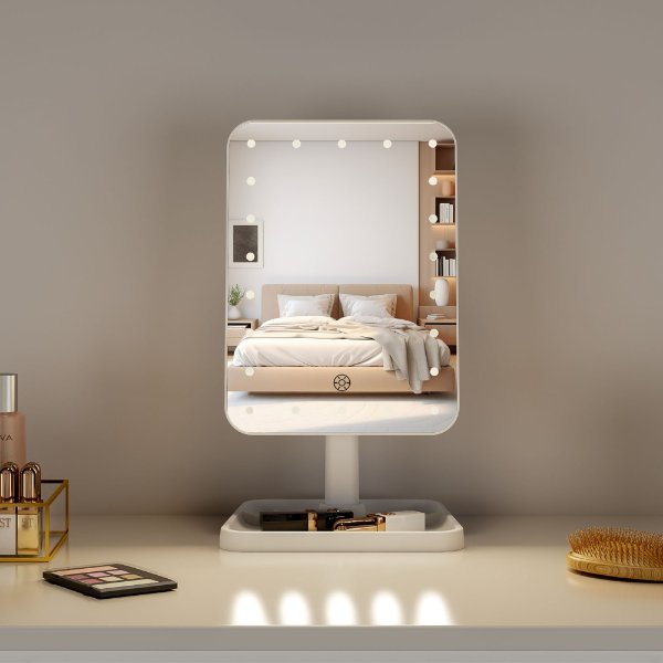 SM465-DL Portable Tabletop Vanity Mirror With Lights